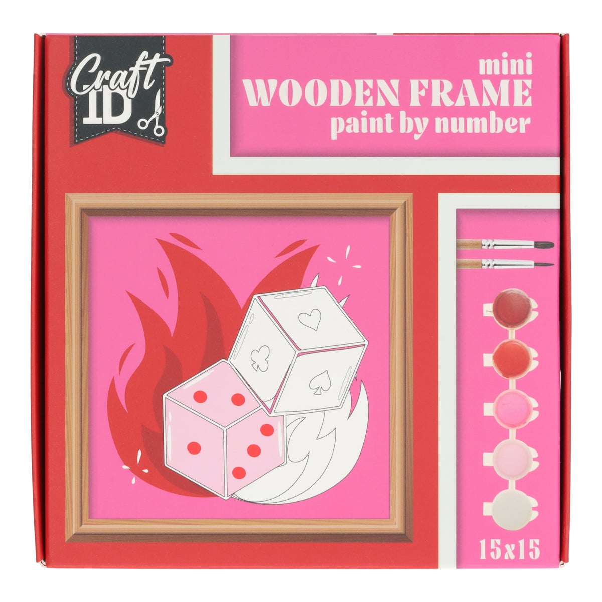 Verven op nummer met lijst Cherie 15 x 15 x 2 cm Verven op nummer met lijst Cherie 15 x 15 x 2 cm