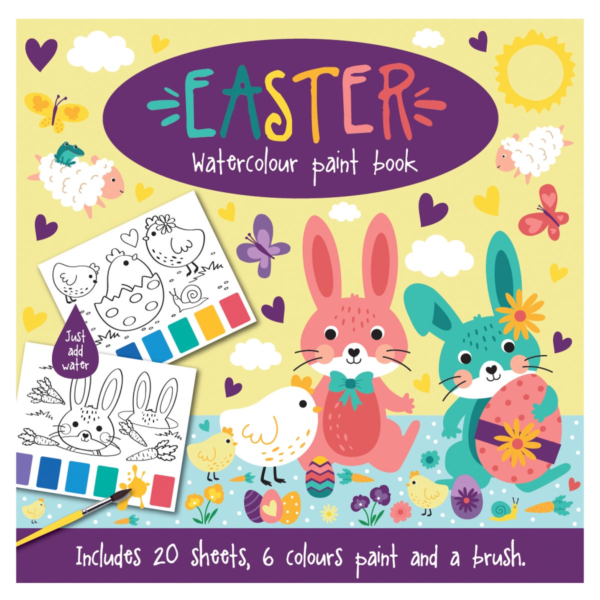 Waterverf kleurblok Pasen Waterverf kleurblok Pasen