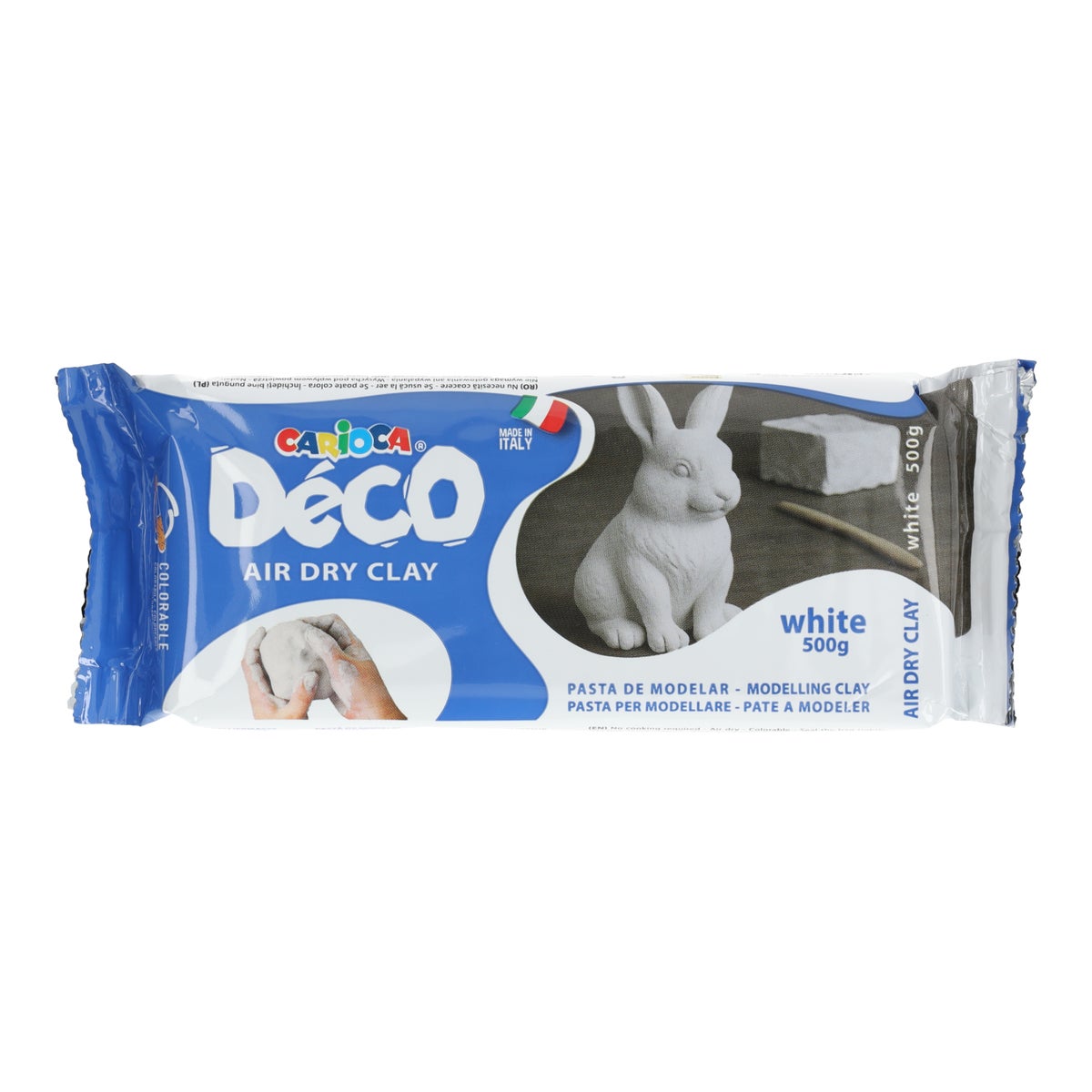 Boetseerklei 500 g wit Carioca Boetseerklei 500 g wit Carioca