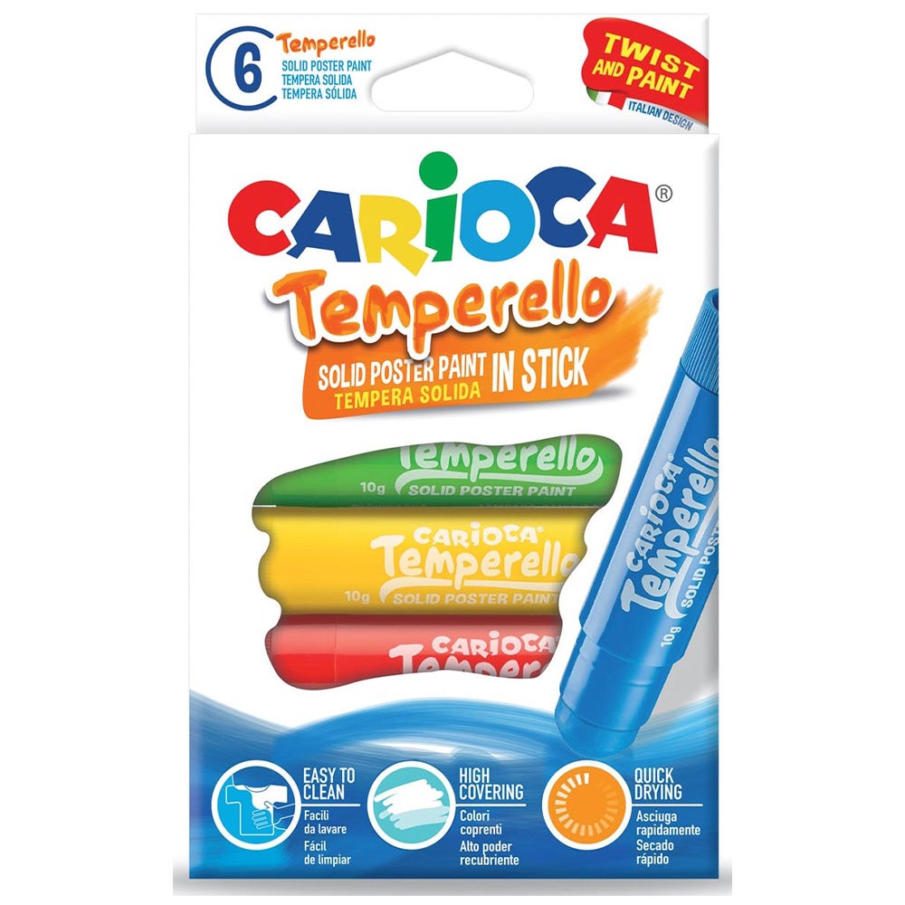 Verfstift Temperello 6 stuks Carioca Verfstift Temperello 6 stuks Carioca