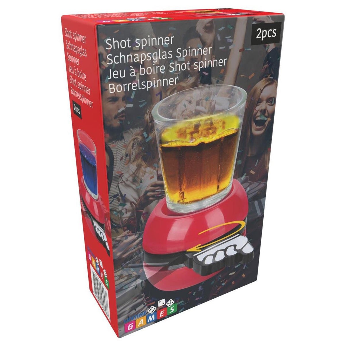 Shotjes spinner met shotglas Shotjes spinner met shotglas