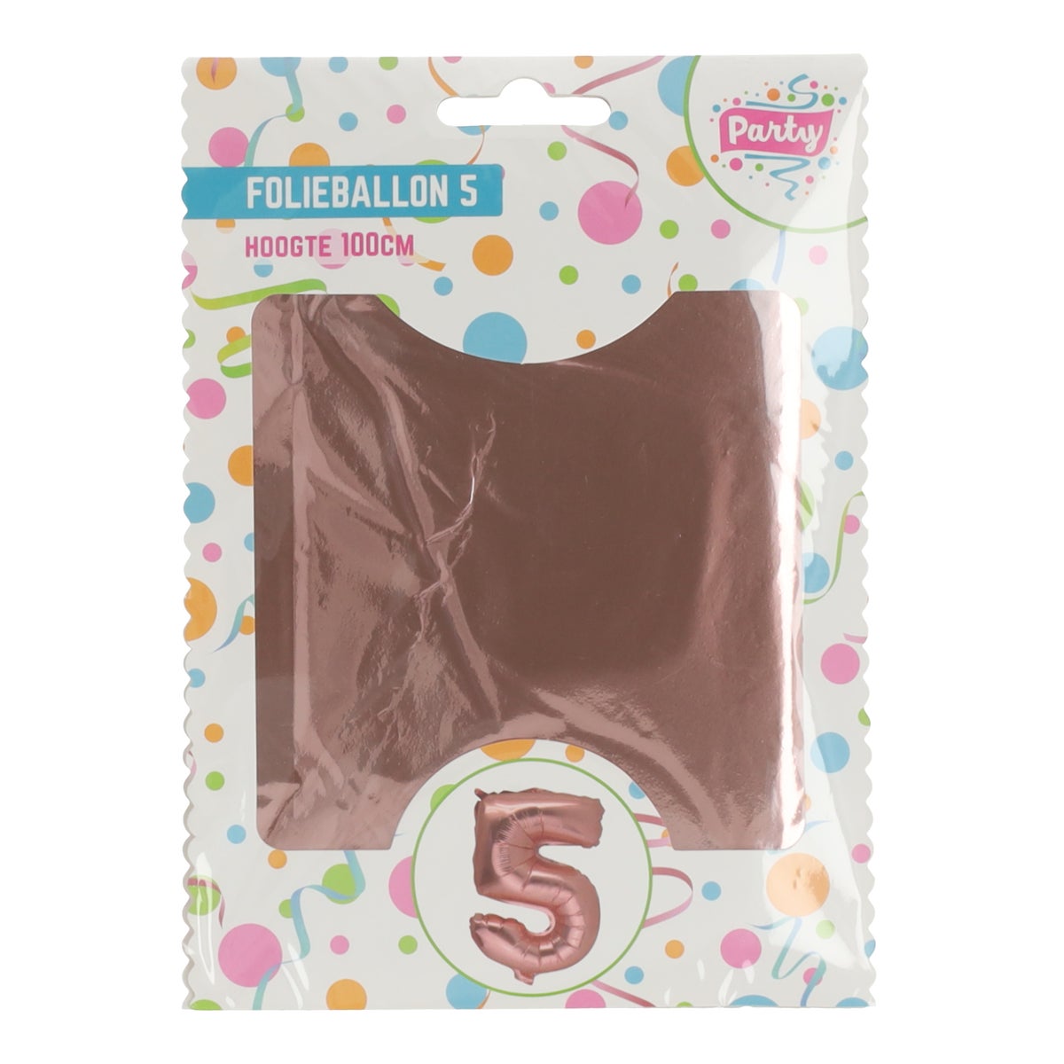 Folieballon 100 cm nr.5 rose gold Folieballon 100 cm nr.5 rose gold