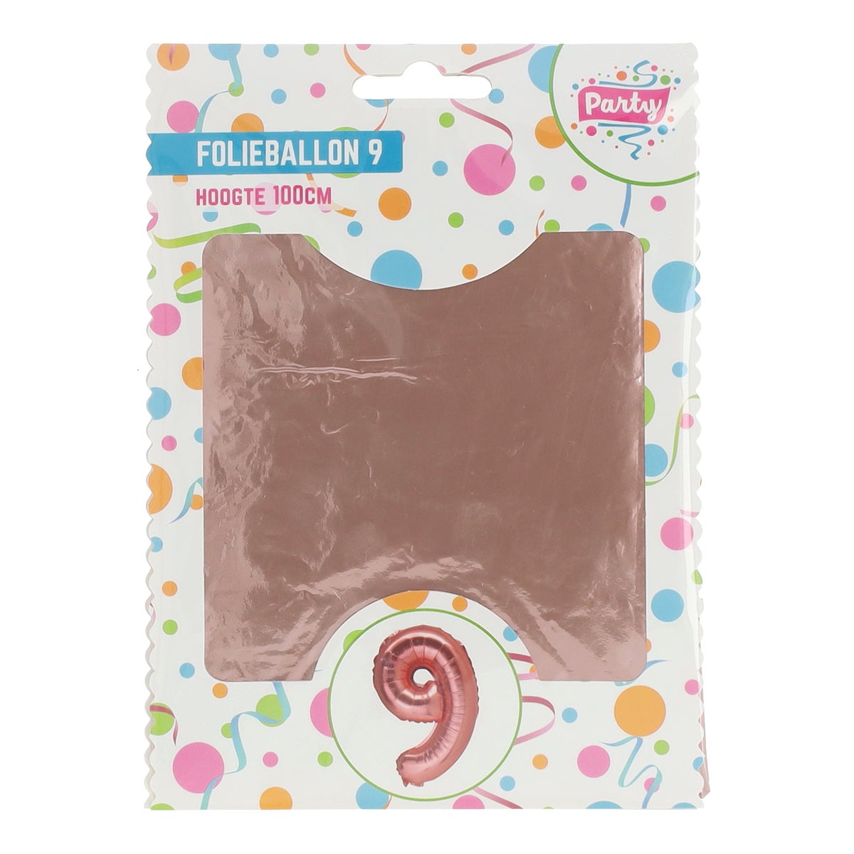 Folieballon 100 cm nr.9 rose gold Folieballon 100 cm nr.9 rose gold