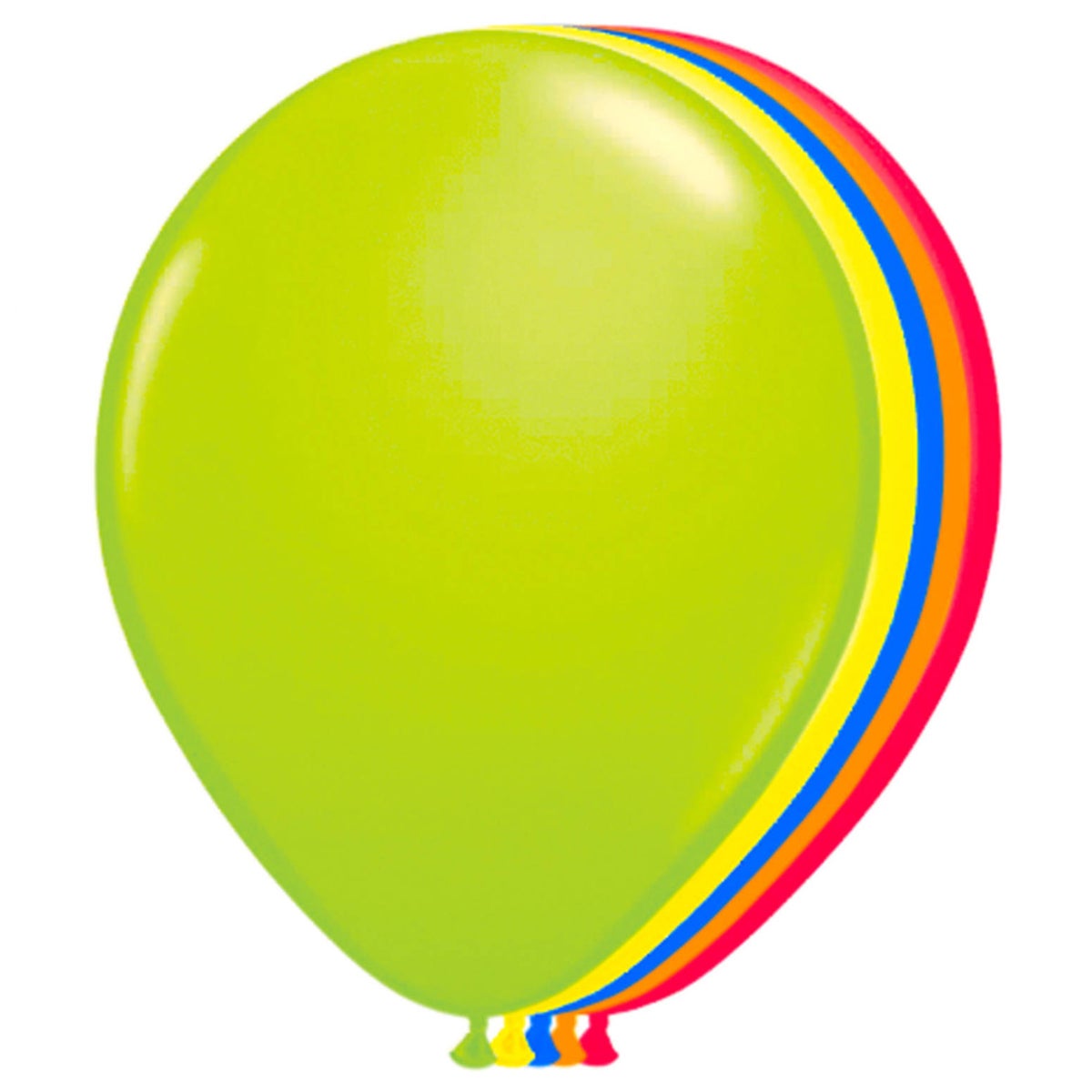 Ballon 25 cm neon 50 stuks Ballon 25 cm neon 50 stuks