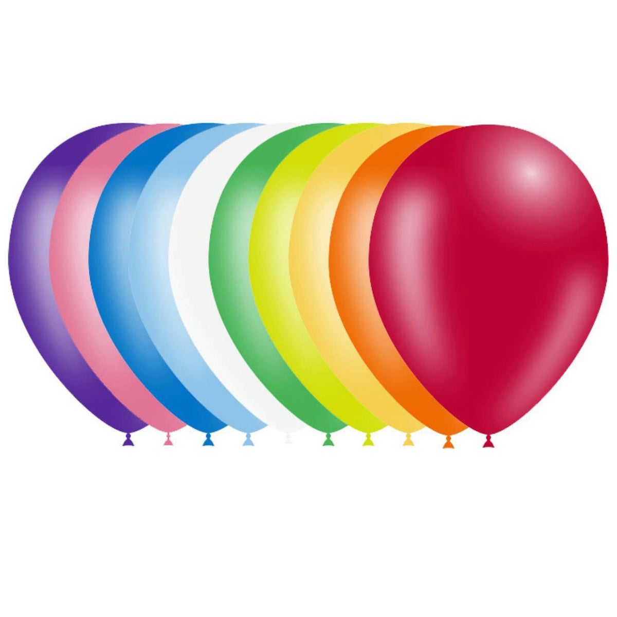 Ballon meerkleurig 30 cm 10 stuks Ballon meerkleurig 30 cm 10 stuks