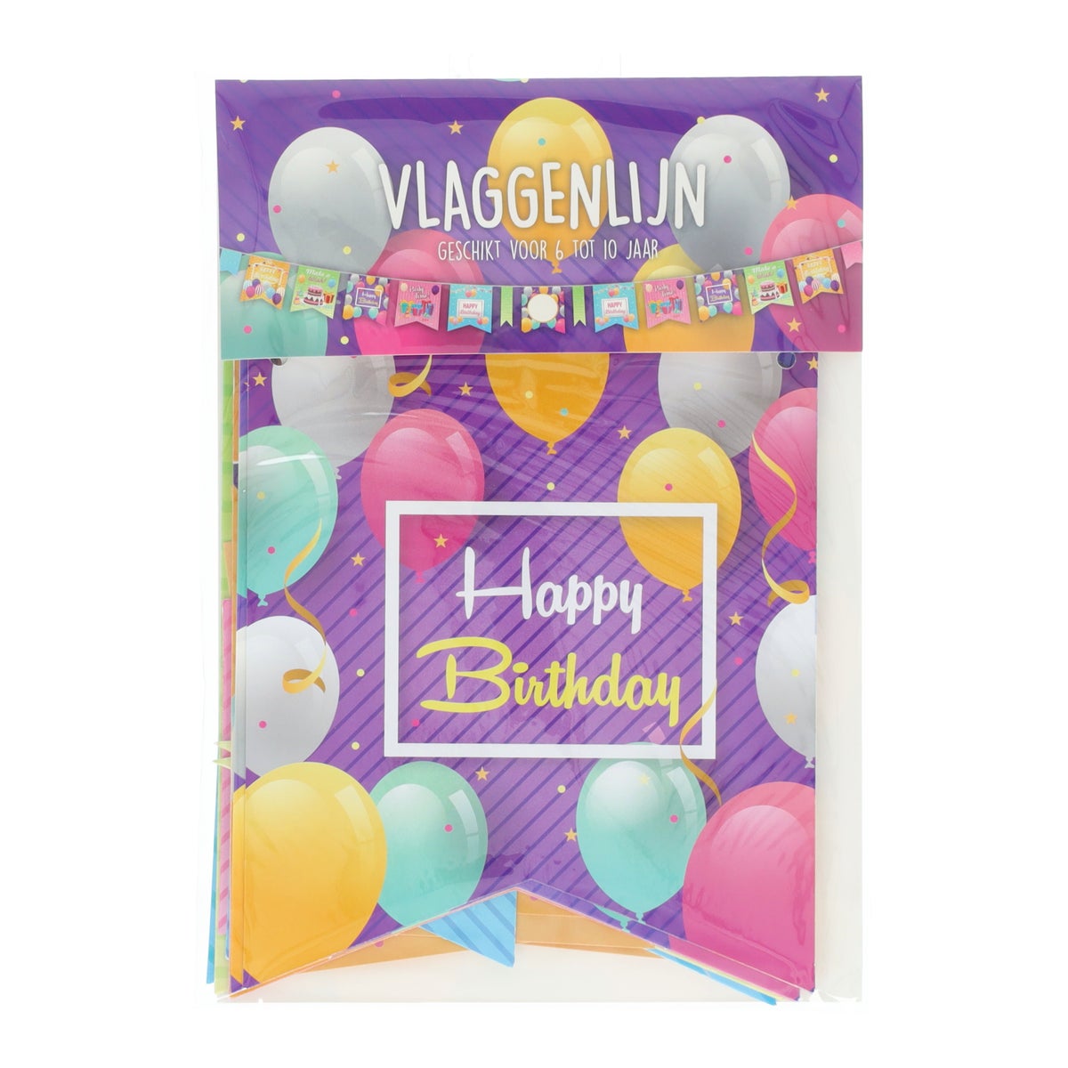 Vlaggenlijn 6-10 jaar 6 meter Vlaggenlijn 6-10 jaar 6 meter