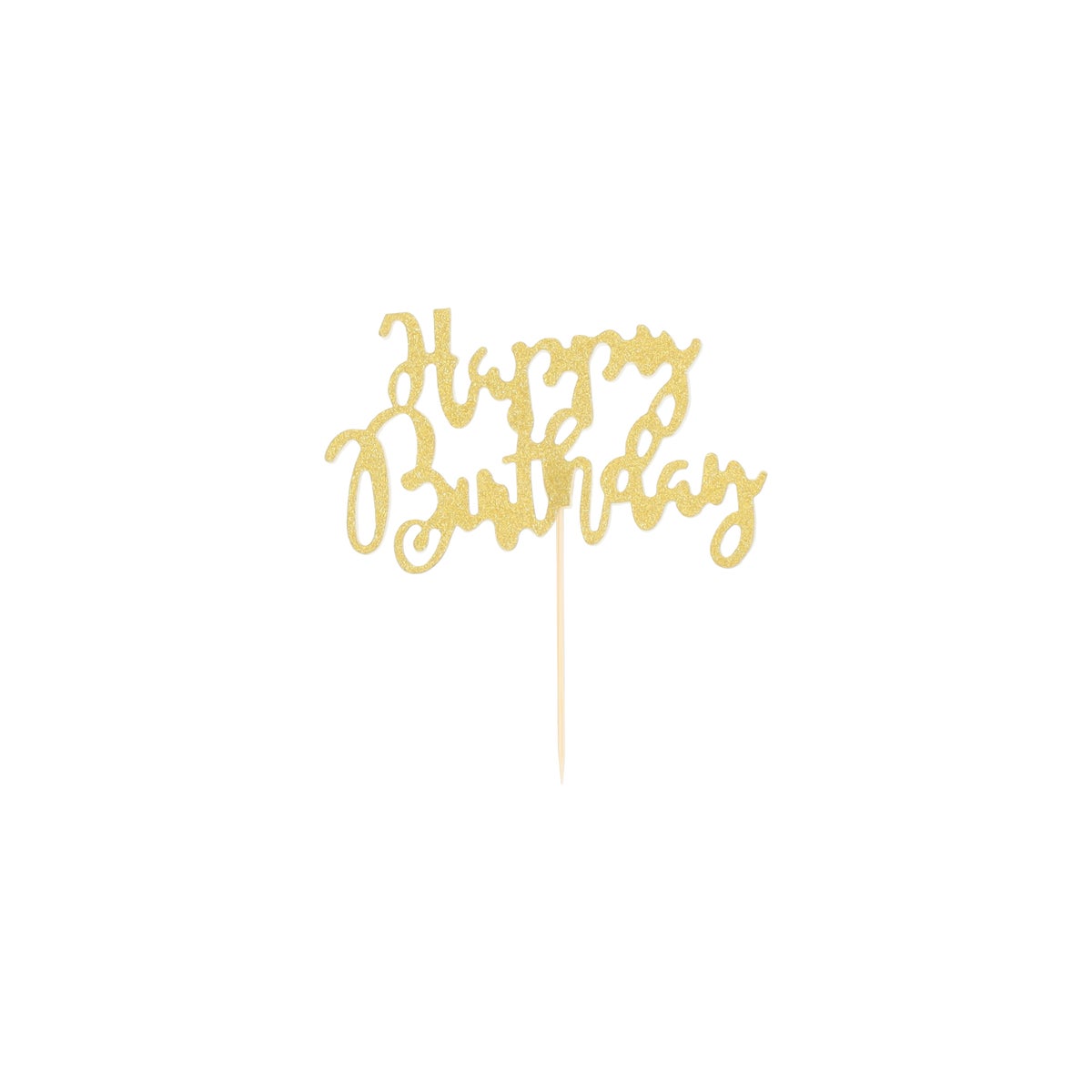 Cupcaketopper happy b-day 12 stuks Cupcaketopper happy b-day 12 stuks