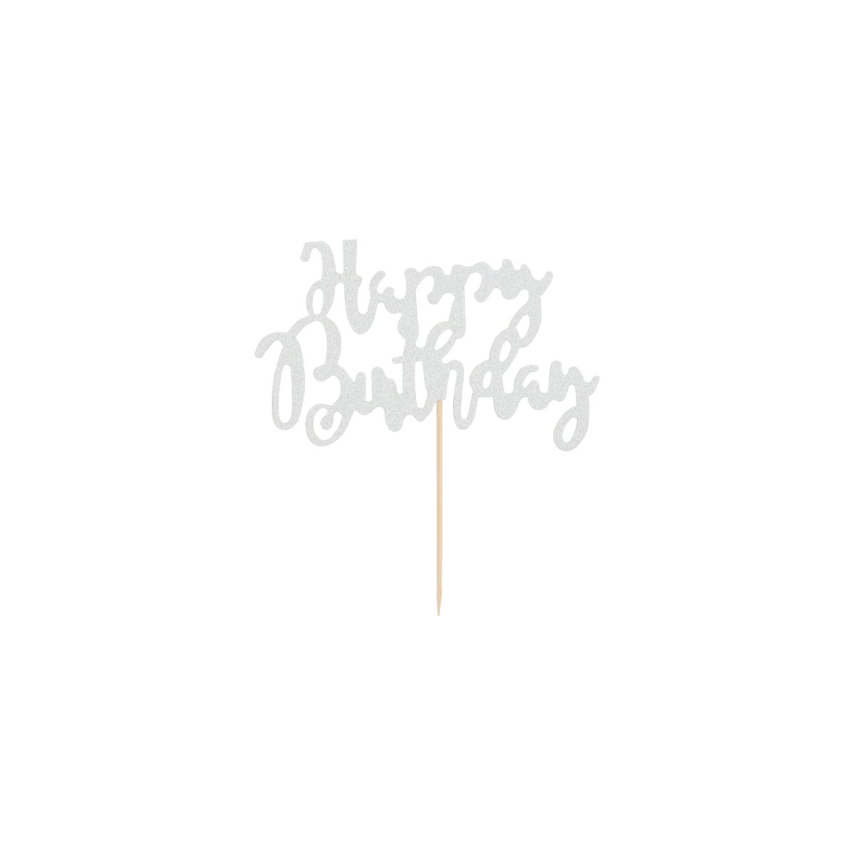 Cupcaketopper happy b-day 12 stuks Cupcaketopper happy b-day 12 stuks