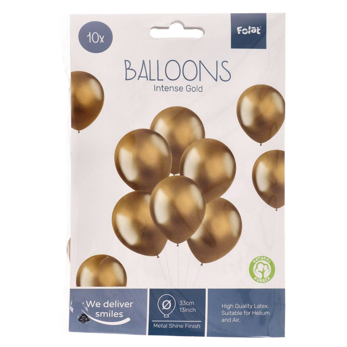 Ballon metallic intense gold 10 stuks 33 cm Ballon metallic intense gold 10 stuks 33 cm