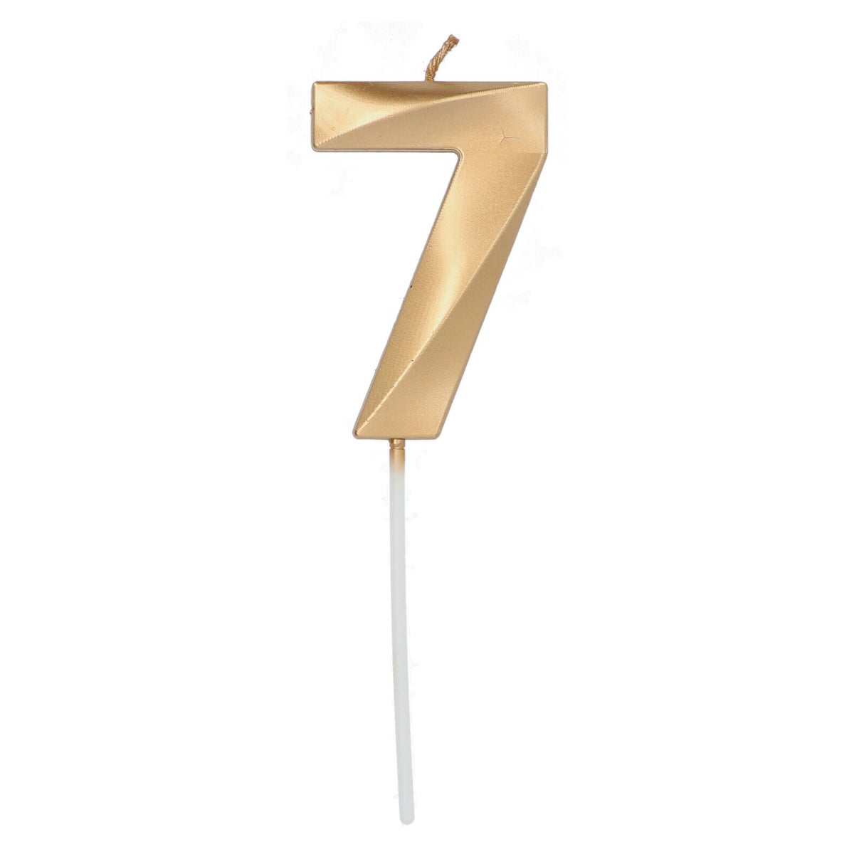 Kaars 7 goud 7 cm Kaars 7 goud 7 cm