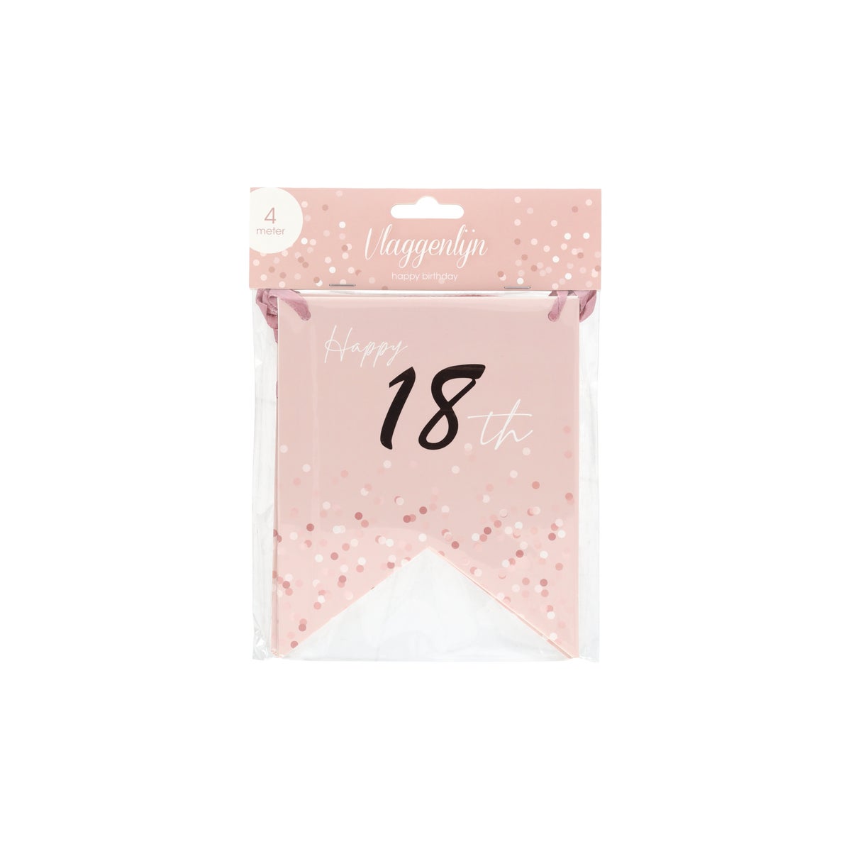 Vlaggenlijn 18 jaar rose gold 4 m Vlaggenlijn 18 jaar rose gold 4 m