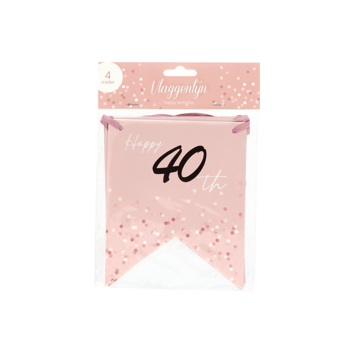 Vlaggenlijn 40 jaar rose gold 4 m Vlaggenlijn 40 jaar rose gold 4 m