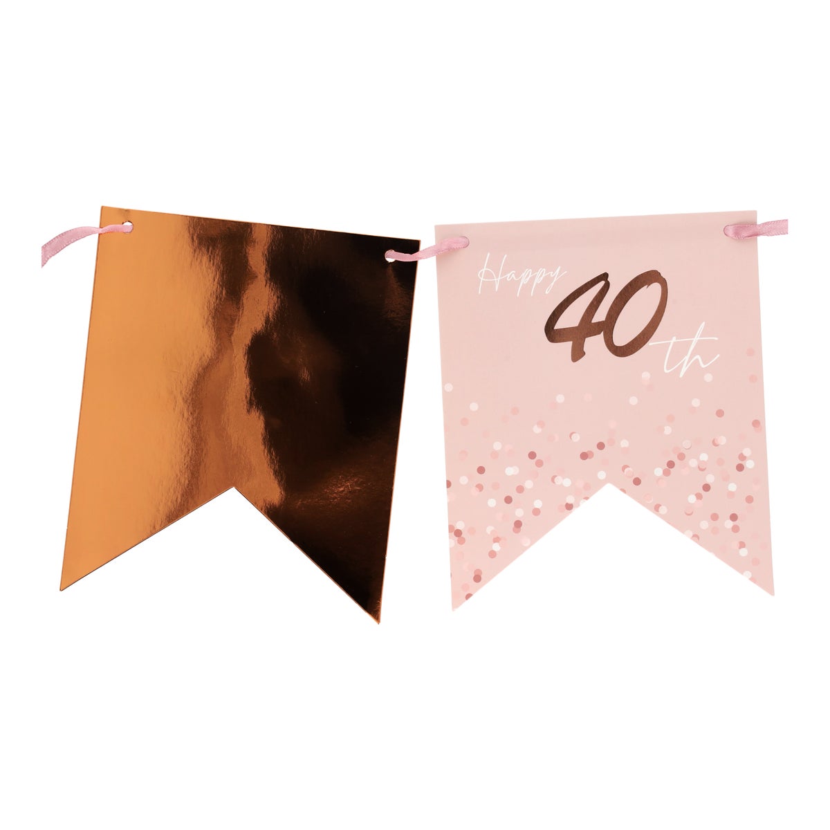 Vlaggenlijn 40 jaar rose gold 4 m Vlaggenlijn 40 jaar rose gold 4 m