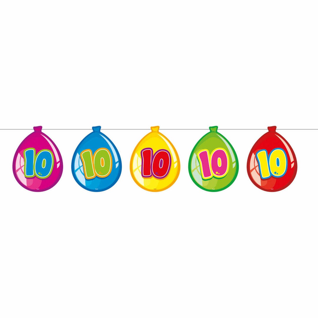 Vlaggenlijn 10 m balloons 10 Vlaggenlijn 10 m balloons 10