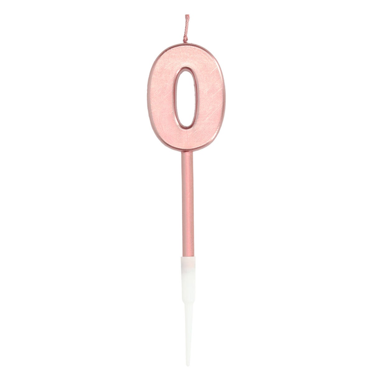 Kaars 0 rosegold 10 cm Kaars 0 rosegold 10 cm