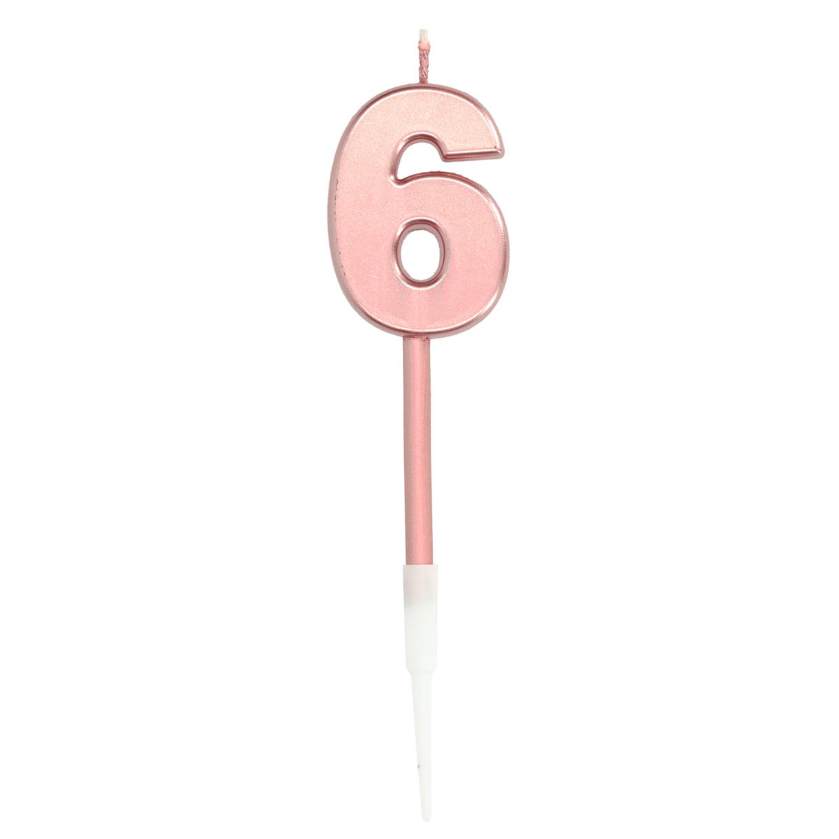 Kaars 6 rosegold 10 cm Kaars 6 rosegold 10 cm