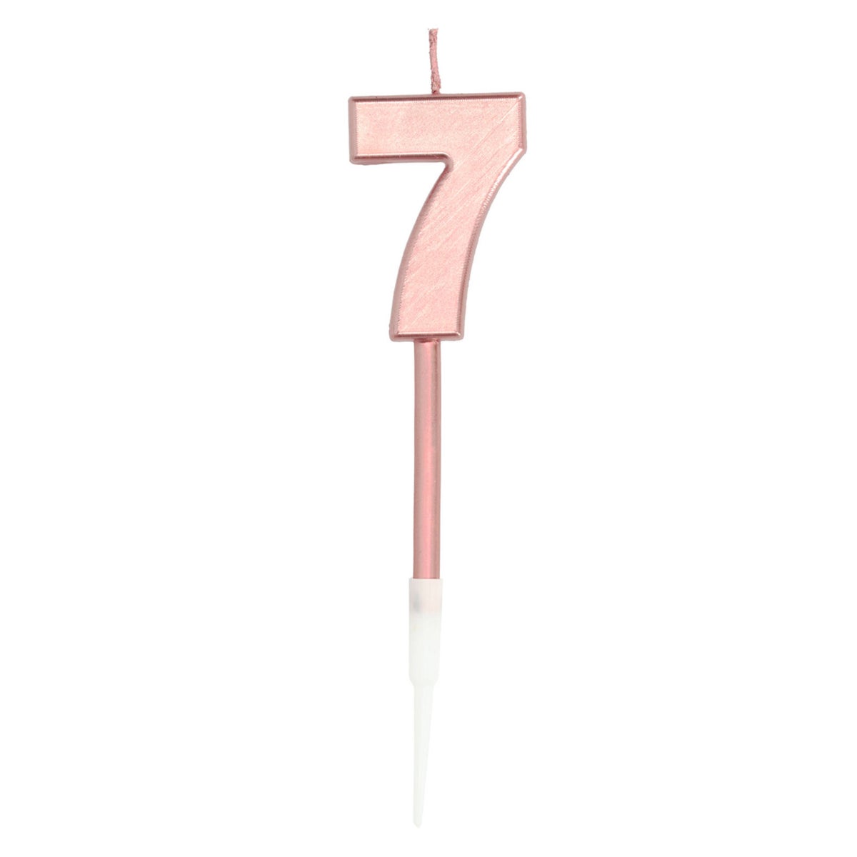 Kaars 7 rosegold 10 cm Kaars 7 rosegold 10 cm