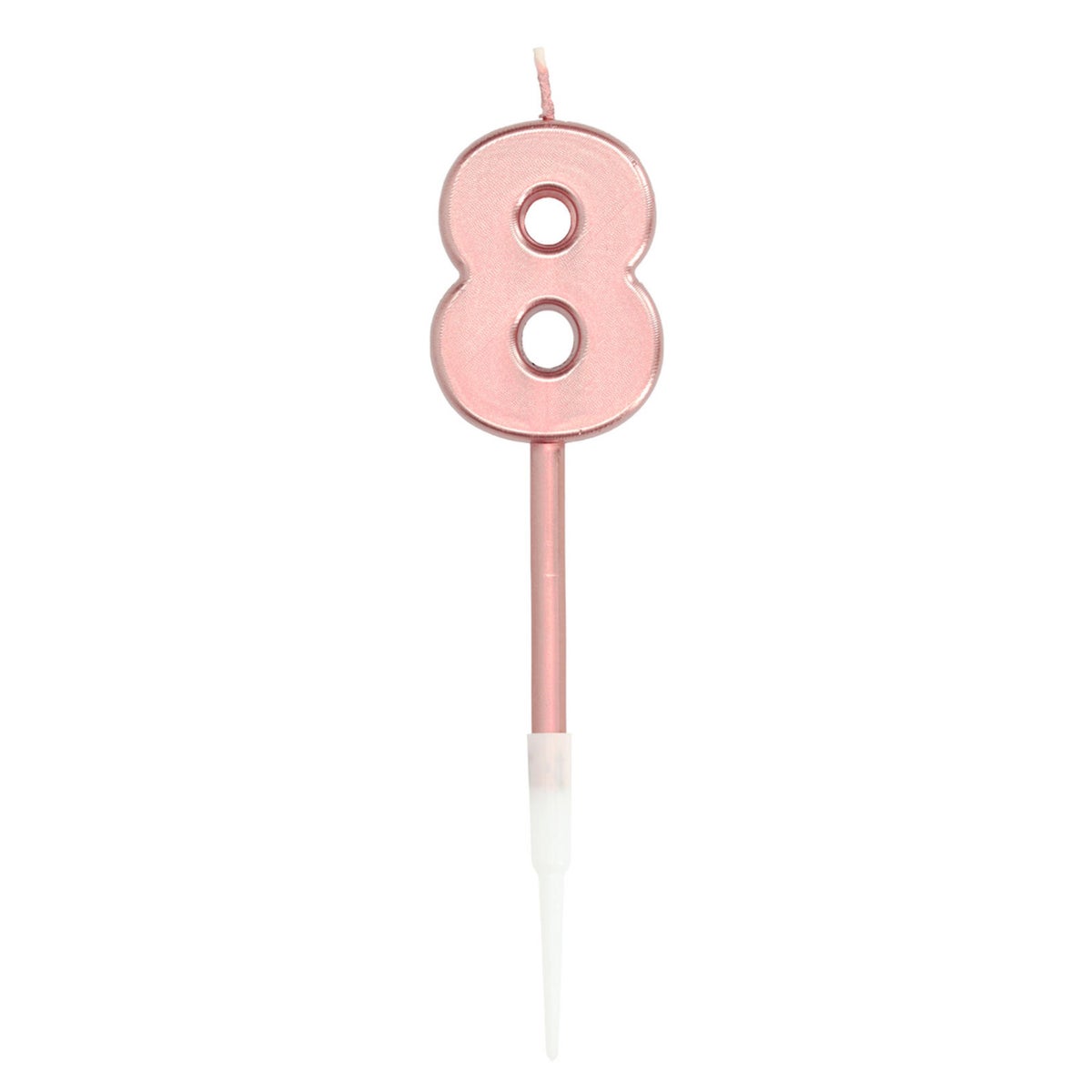 Kaars 8 rosegold 10 cm Kaars 8 rosegold 10 cm