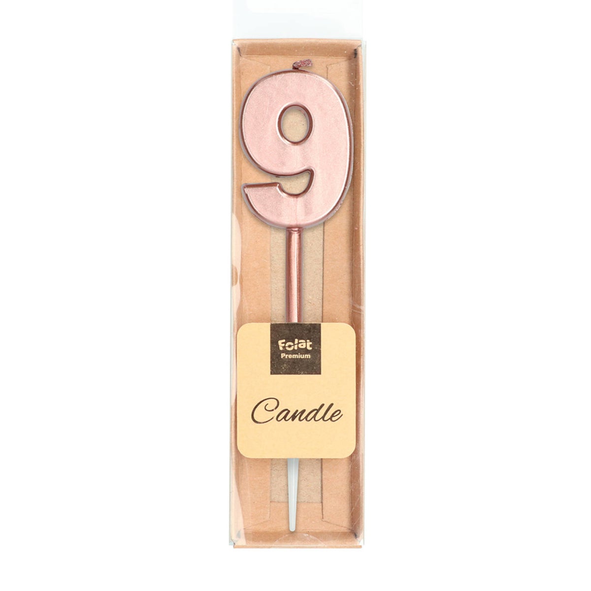 Kaars 9 rosegold 10 cm Kaars 9 rosegold 10 cm
