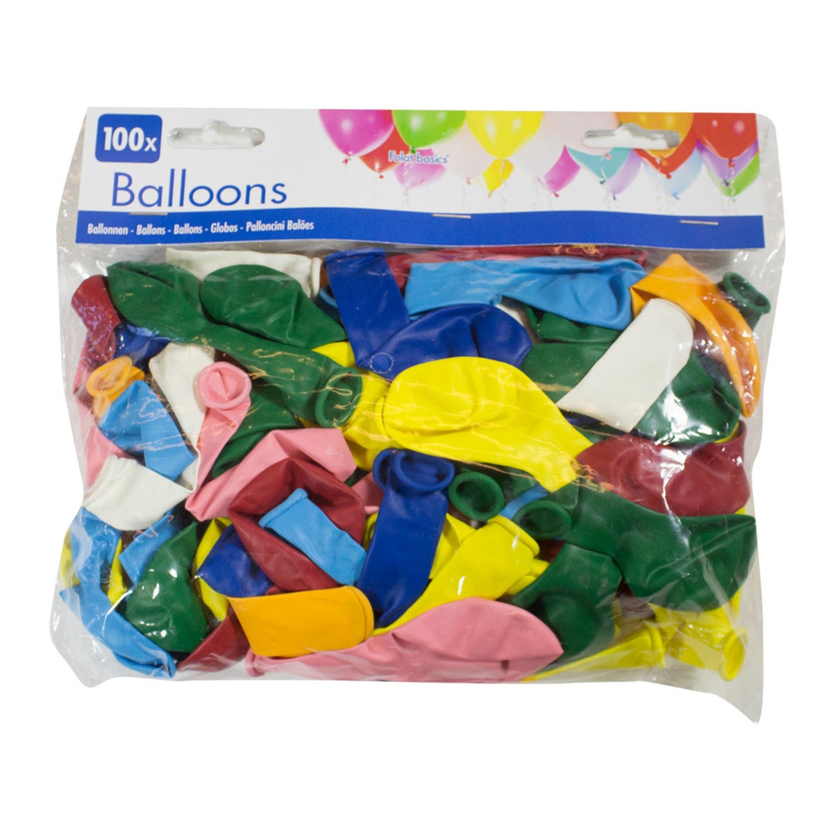 Ballon 20 cm basics 100 stuks Ballon 20 cm basics 100 stuks