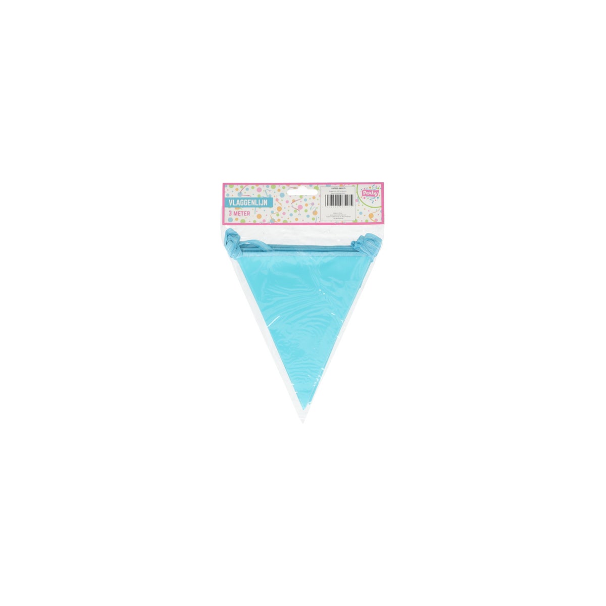 Vlaggenlijn turquoise 3 meter Vlaggenlijn turquoise 3 meter