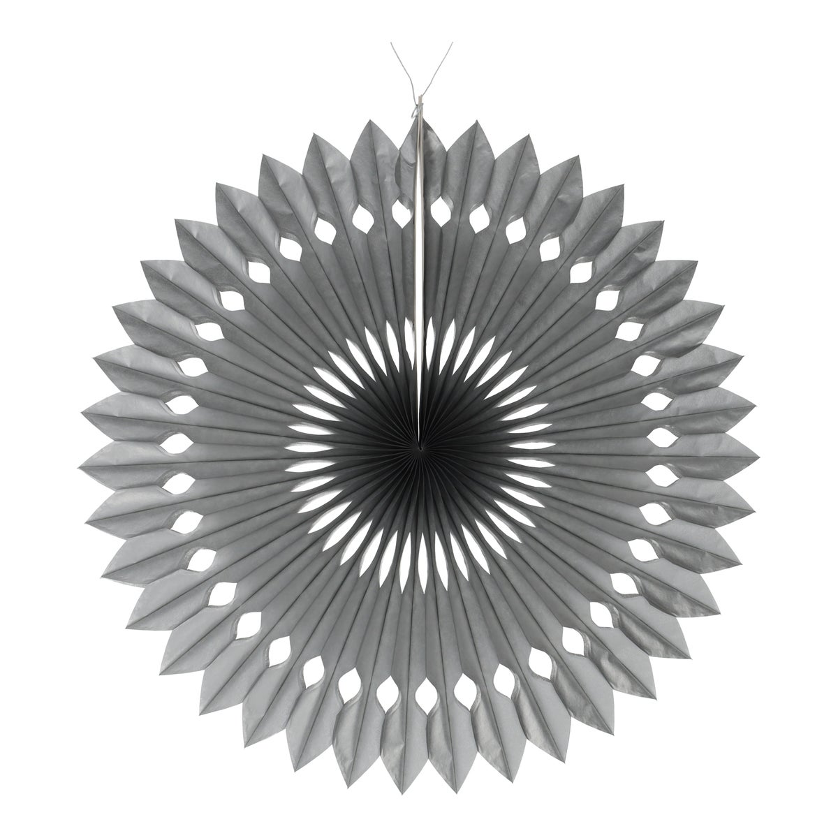 Honeycomb waaier 40 cm zilver Honeycomb waaier 40 cm zilver