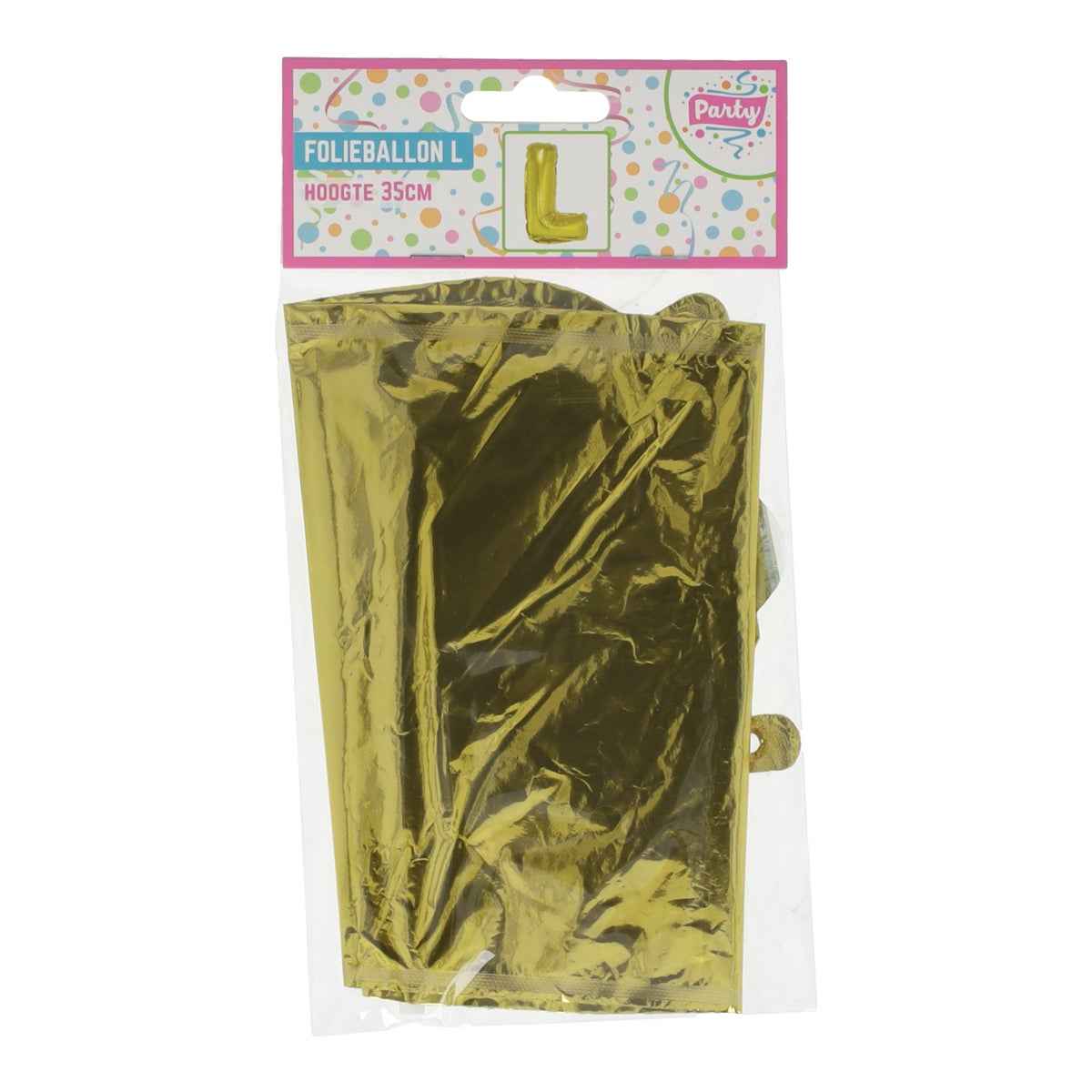 Folienballon 35 cm Buchstabe L gold Folienballon 35 cm Buchstabe L gold