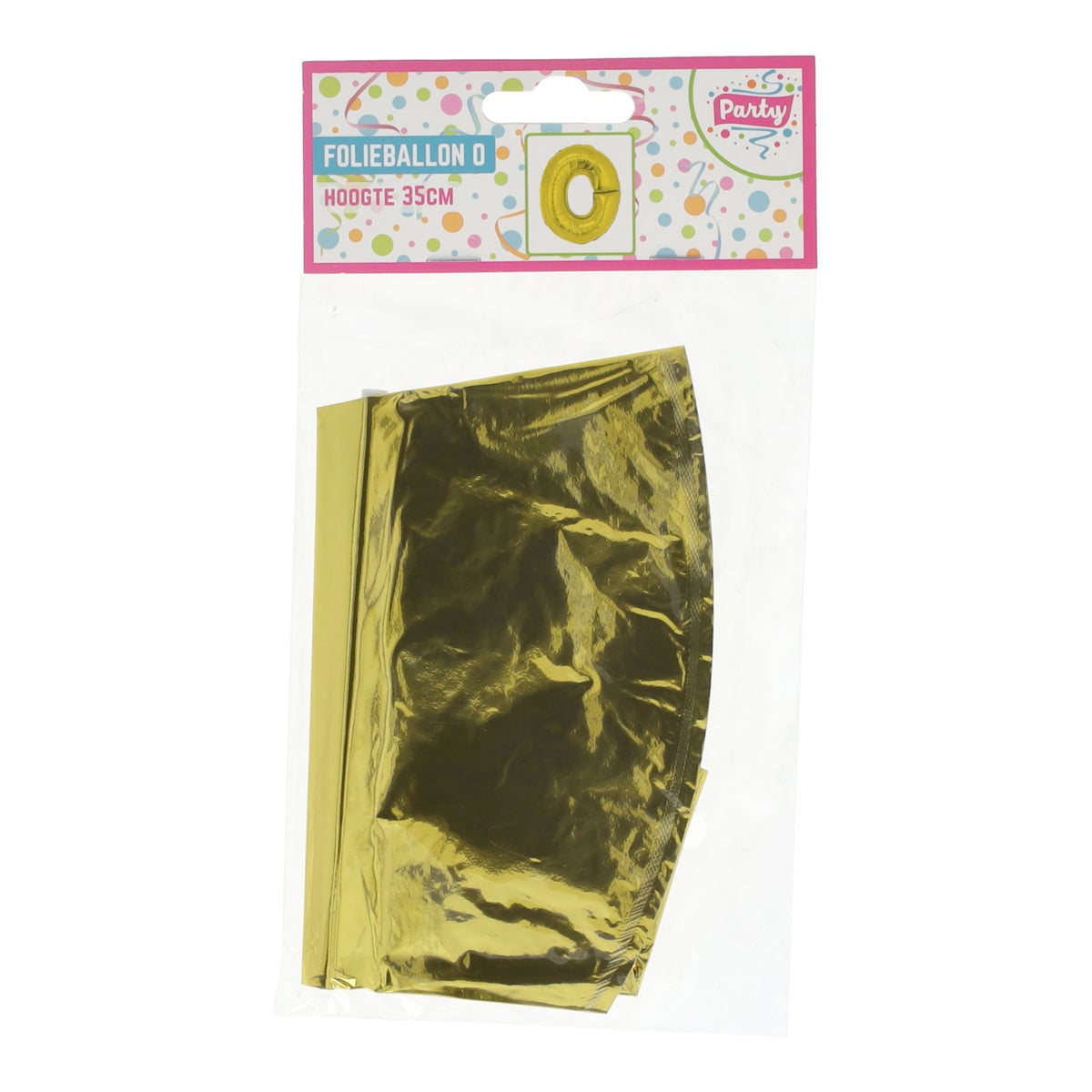 Folieballon 35 cm letter O goud Folieballon 35 cm letter O goud