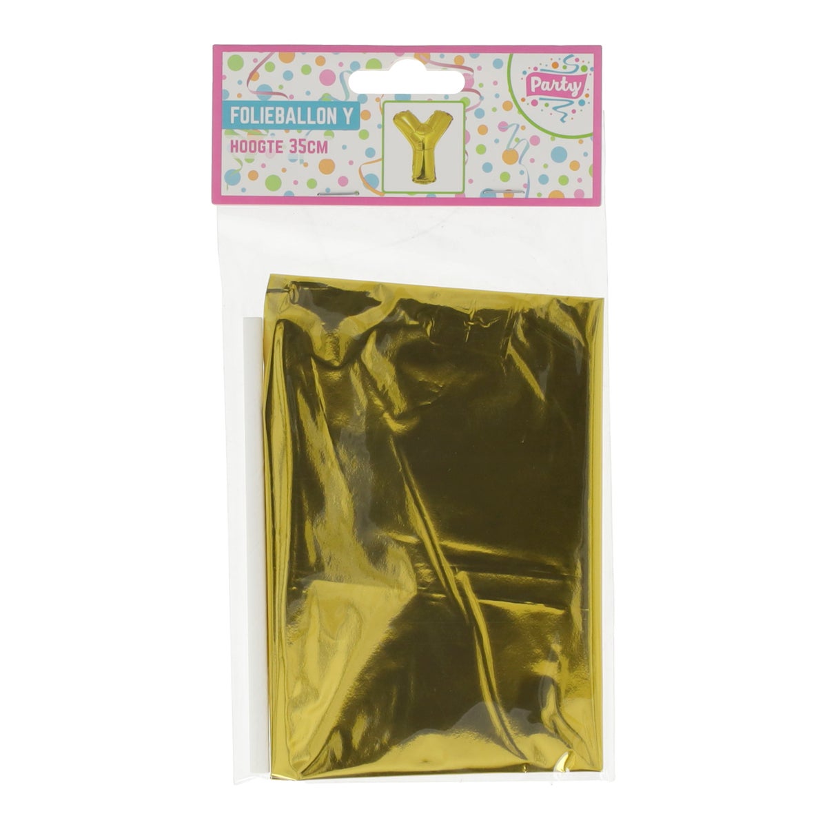 Folieballon 35 cm letter Y goud Folieballon 35 cm letter Y goud