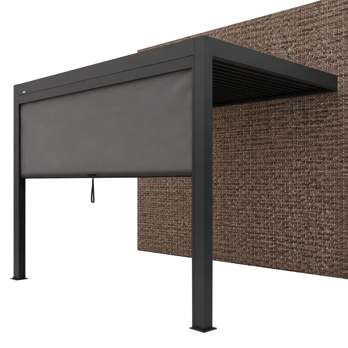 Muurpergola Vinano antraciet 295 x 295 cm Muurpergola Vinano antraciet 295 x 295 cm