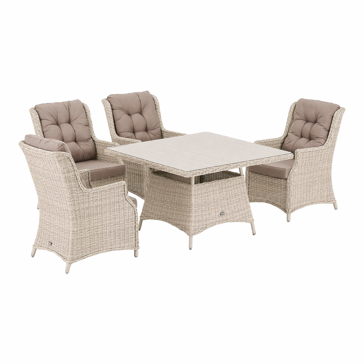 Bank-stoel Loungeset Aprano - White Orchid - 4-zits Bank-stoel Loungeset Aprano - White Orchid - 4-zits