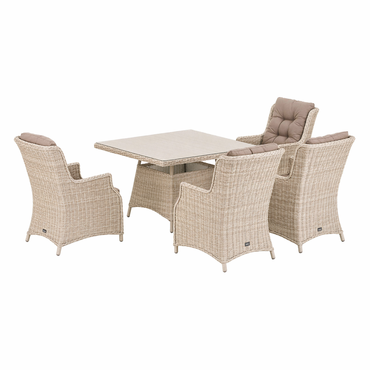 Bank-stoel Loungeset Aprano - White Orchid - 4-zits Bank-stoel Loungeset Aprano - White Orchid - 4-zits