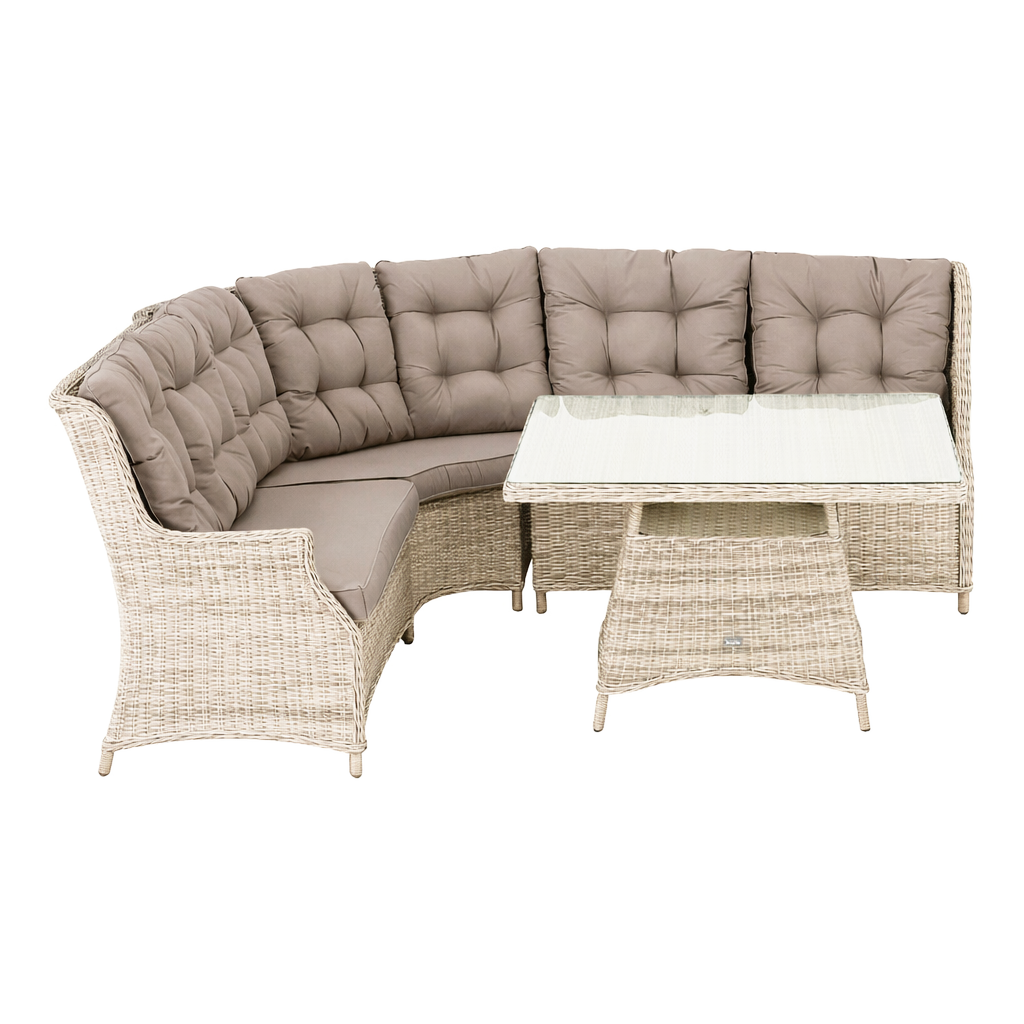 Loungeset Aprano - White Orchid - 5-zits Loungeset Aprano - White Orchid - 5-zits