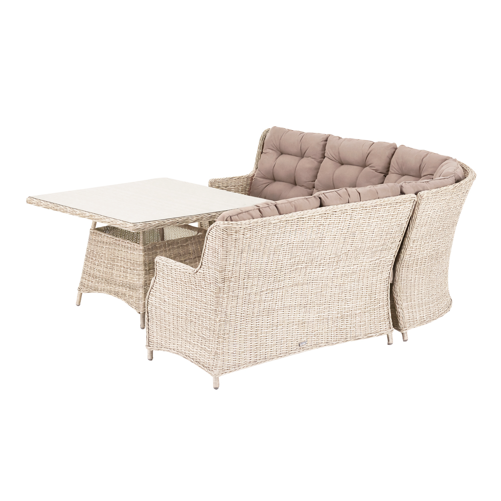 Loungeset Aprano - White Orchid - 5-zits Loungeset Aprano - White Orchid - 5-zits