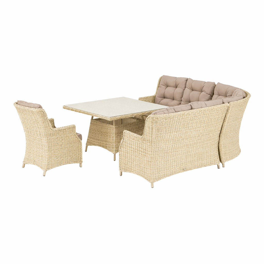 Loungeset Aprano - White Orchid - 6-zits Loungeset Aprano - White Orchid - 6-zits