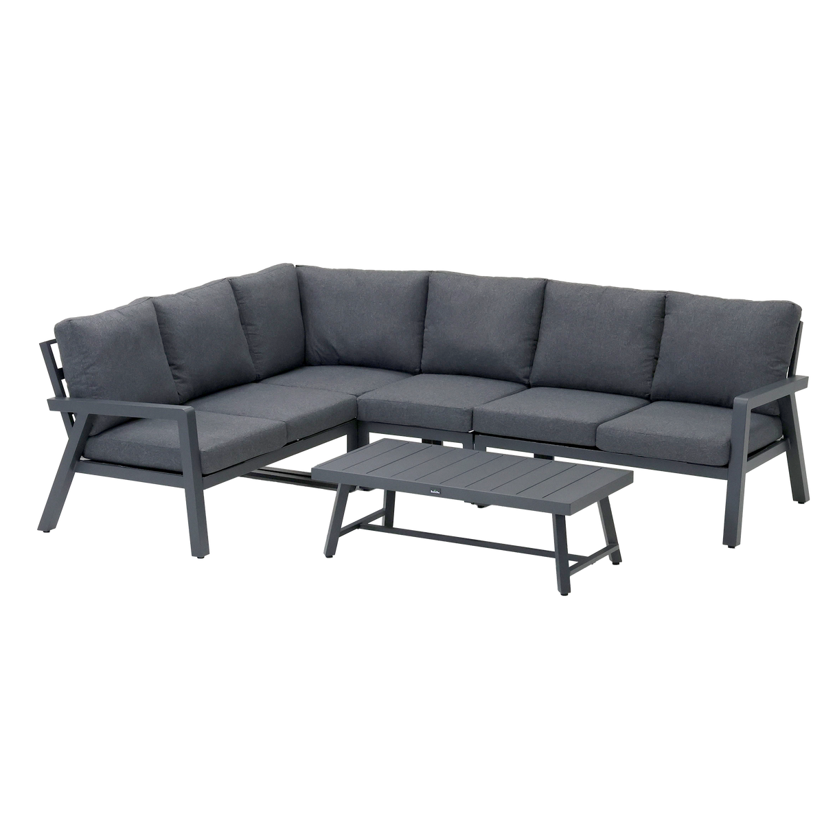 Loungeset Brancaster - Antraciet - 6-zits Loungeset Brancaster - Antraciet - 6-zits
