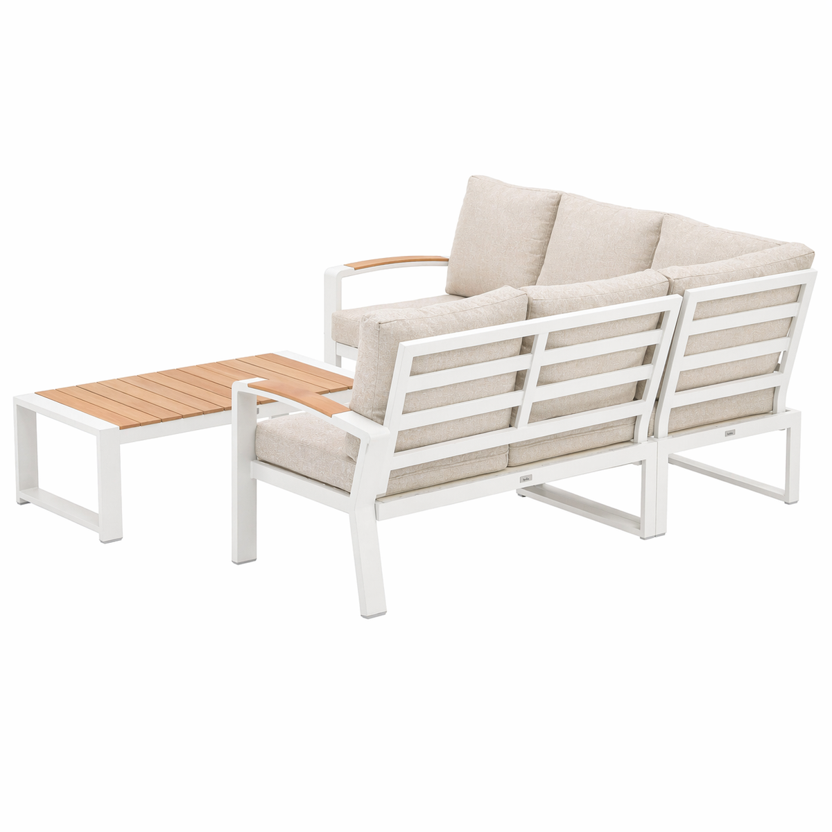 Loungeset Foxton - Wit - 5-zits Extra Loungeset Foxton - Wit - 5-zits Extra