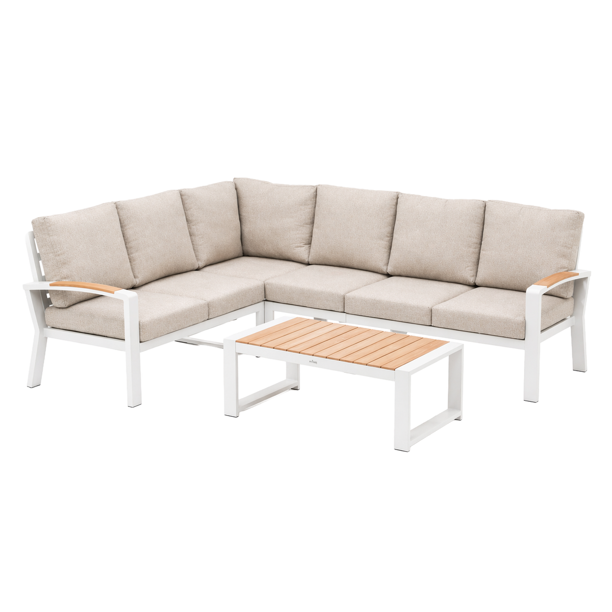 Loungeset Foxton - Wit - 6-zits Extra Loungeset Foxton - Wit - 6-zits Extra