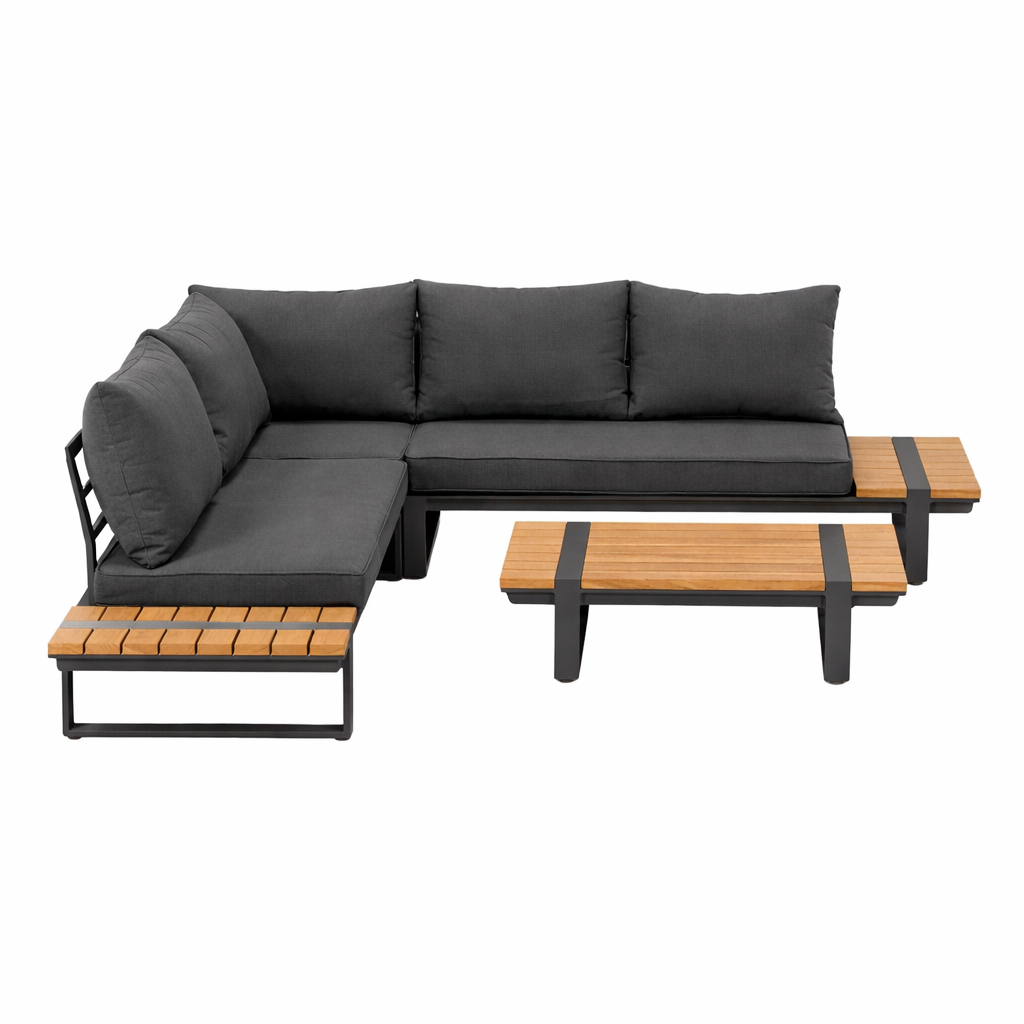 Loungeset Frullo - Antraciet - 5-zits Loungeset Frullo - Antraciet - 5-zits