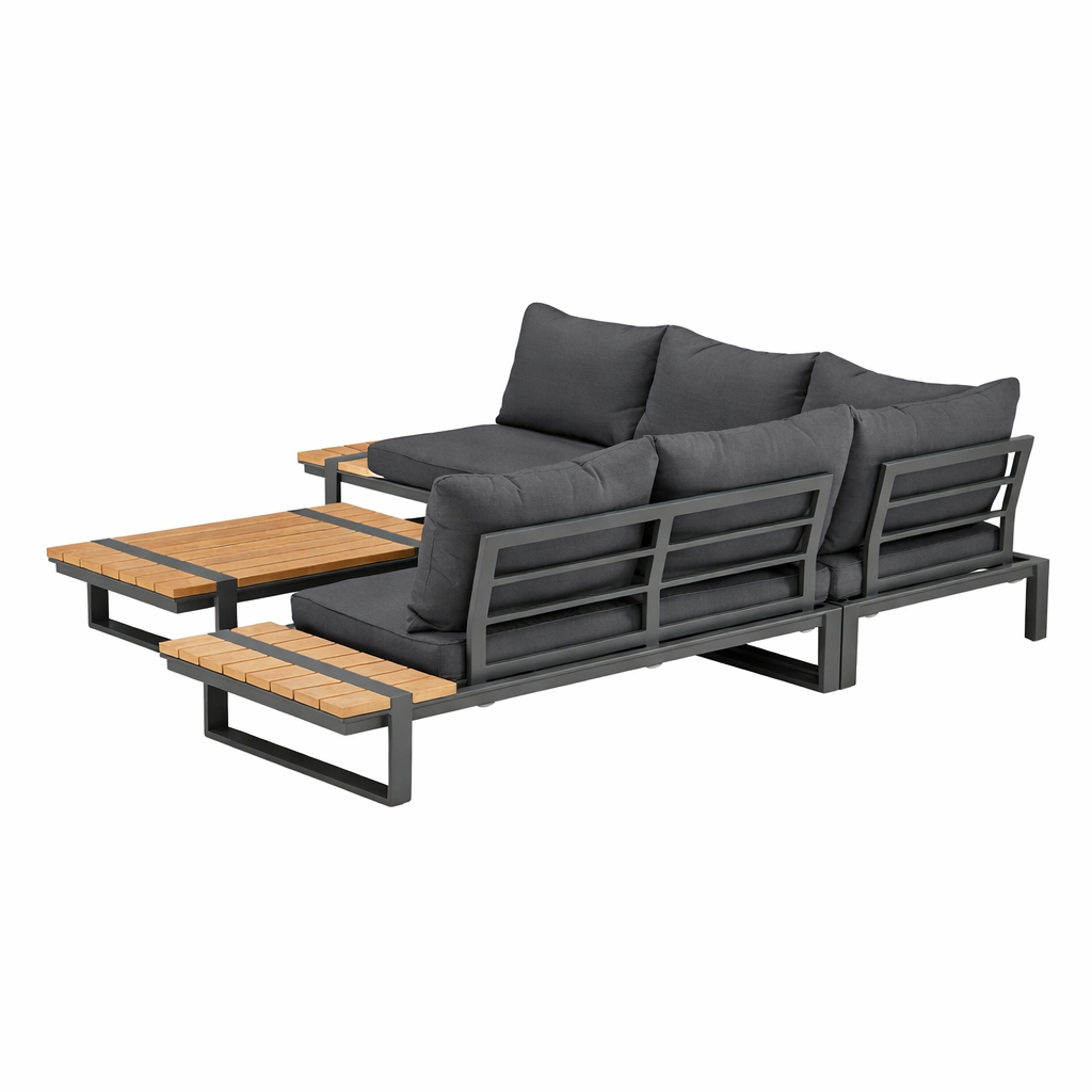 Loungeset Frullo - Antraciet - 5-zits Loungeset Frullo - Antraciet - 5-zits