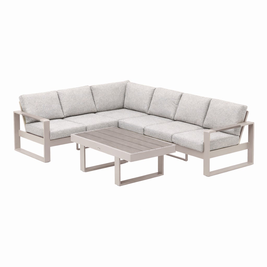 Loungeset Malviza - Latte - 6-zits Loungeset Malviza - Latte - 6-zits