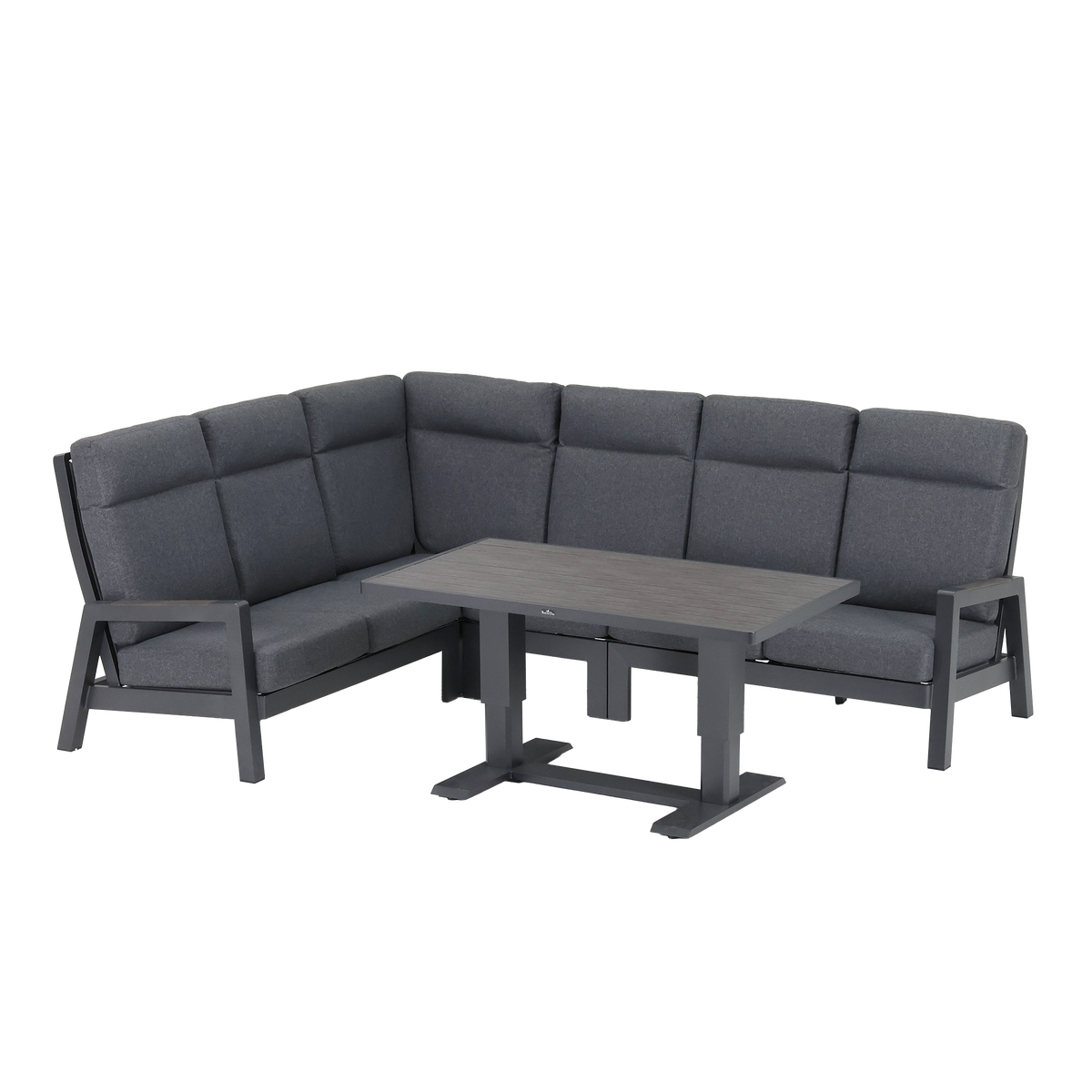 Loungeset Petroza - Antraciet - 6-zits Loungeset Petroza - Antraciet - 6-zits