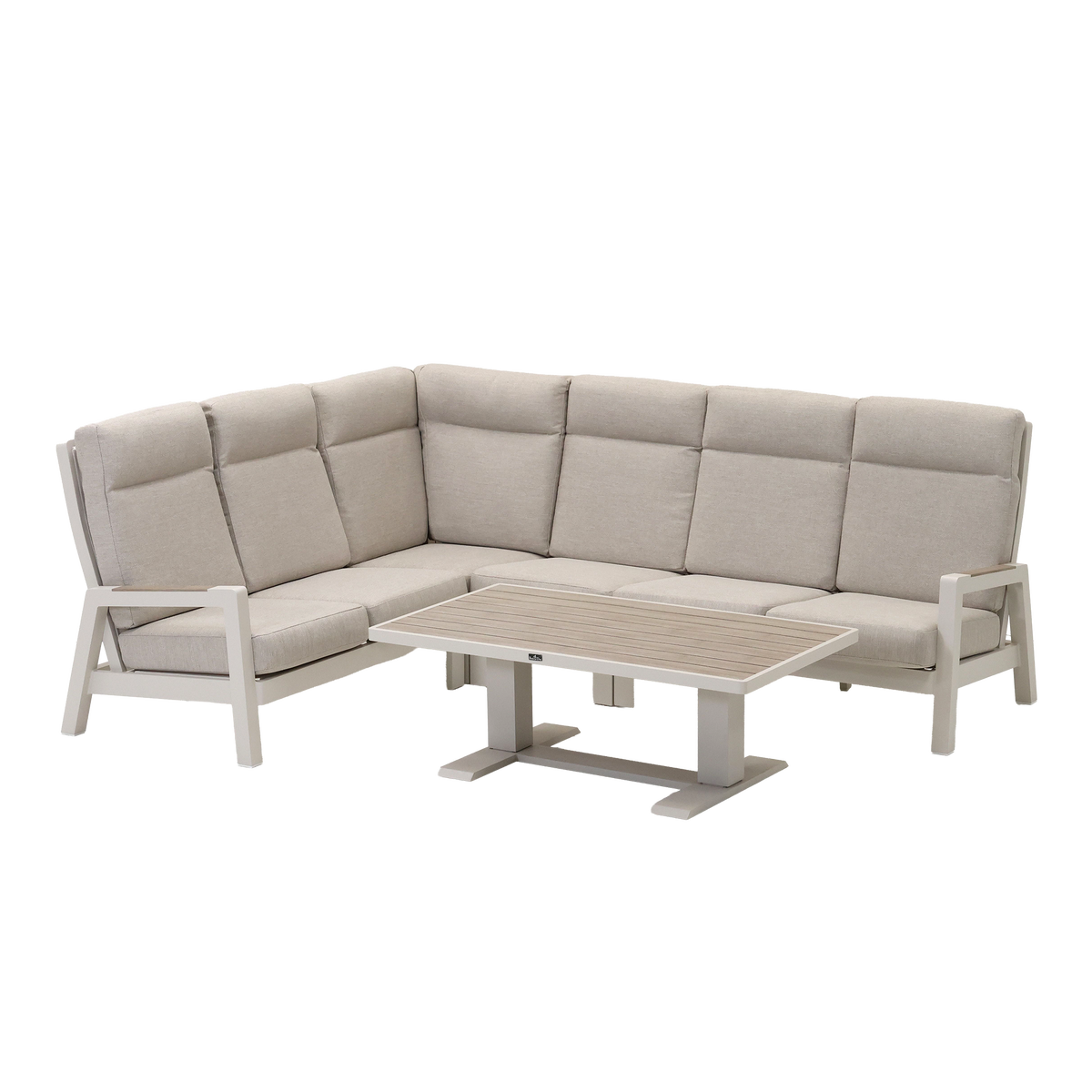 Loungeset Petroza - Crème - 6-zits Loungeset Petroza - Crème - 6-zits