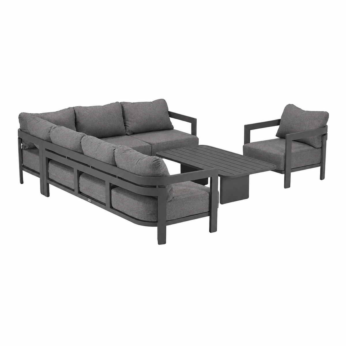 Loungeset Potenza - Antraciet - 7-zits Loungeset Potenza - Antraciet - 7-zits