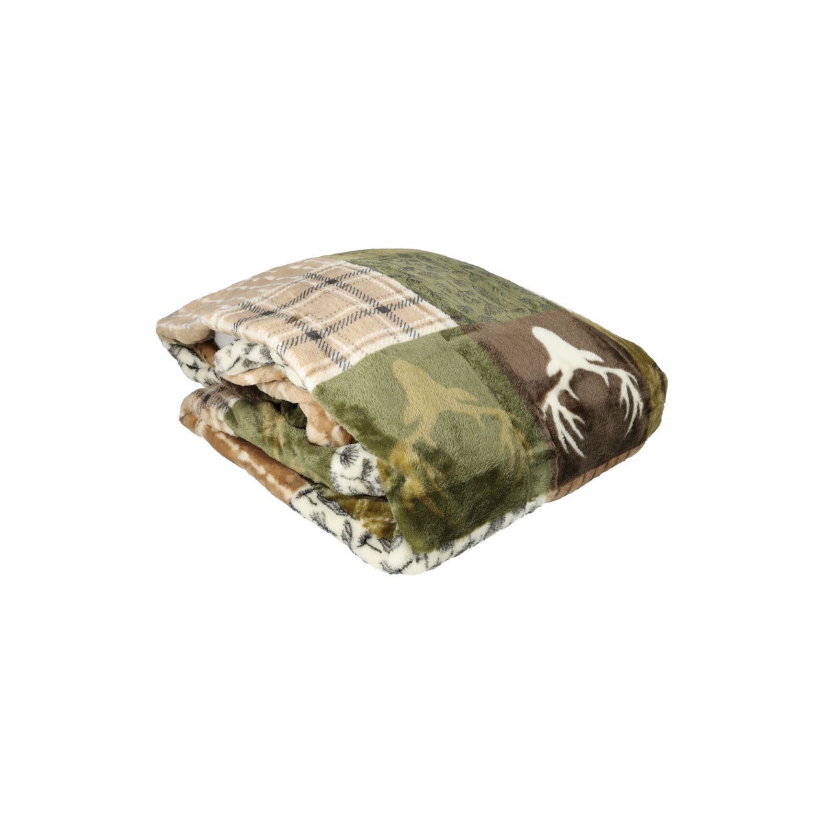 Fleece plaid kerst groen 150 x 200 cm Fleece plaid kerst groen 150 x 200 cm