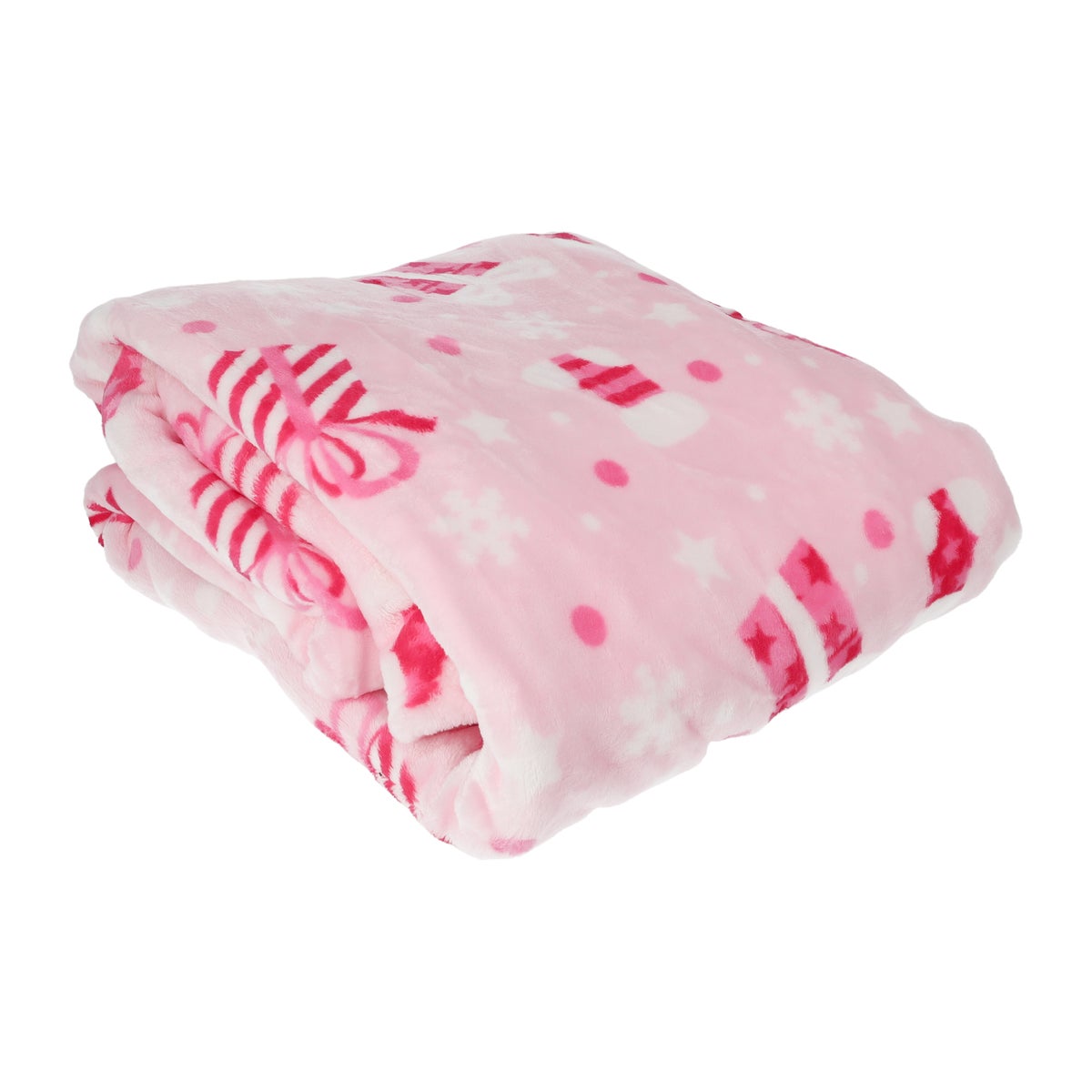 Fleece plaid kerst roze 150 x 200 cm Fleece plaid kerst roze 150 x 200 cm