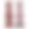 Kaarshouder glas 7x20cm roze nc 2ass