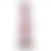Kaarshouder glas 7x20cm roze nc 2ass