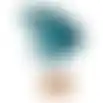 Vis op voet 18cm blauw nc