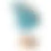 Vis op voet 18cm blauw nc